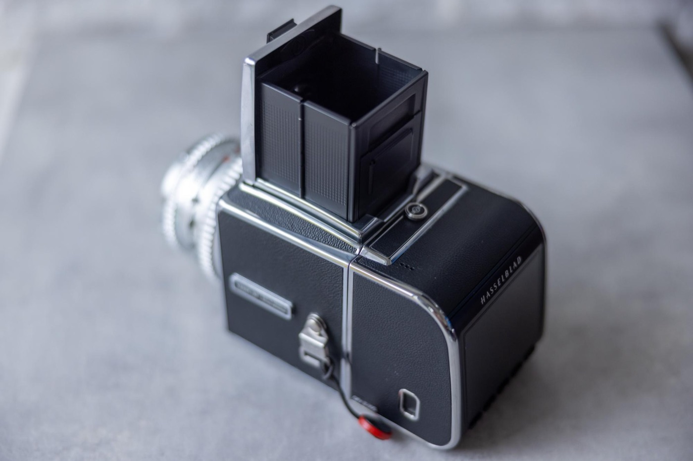 You can actually attach it to the back of an old Hasselblad like the 500C/M, so you can enjoy how old lenses render too. I’ll cover that in another article