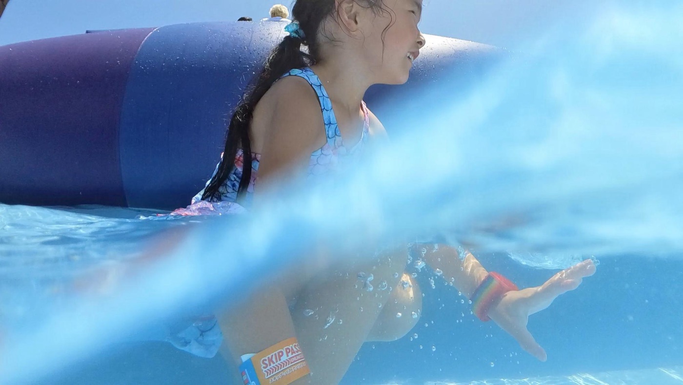 スマホだと手ブレや防水が気になっちゃいますが、Insta360 GO3なら動き回る子供も難なく記録できました