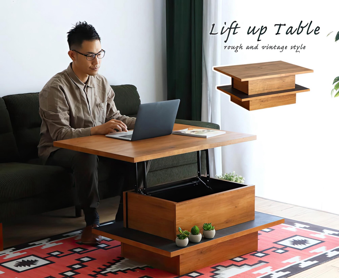 DIYできる人ならこういうテーブルを加工して設置しても面白い
