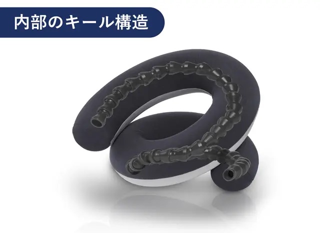 中にはフレキシブルな骨組みが入っていて、簡単に形を変えられる上にそれを保ってくれる